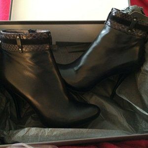 Authentic Alexander McQueen black leather boot